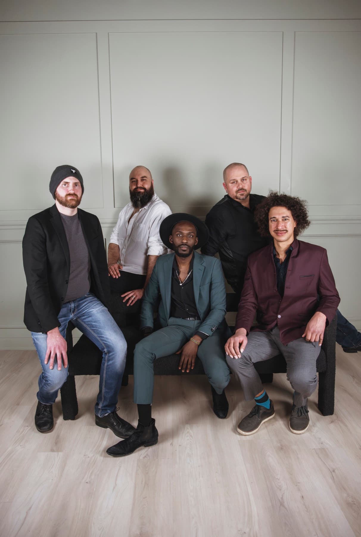 Almyr Jules and band, portrait